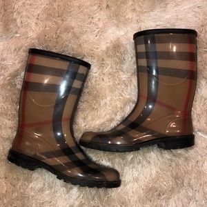 burberry women's rain boots sale